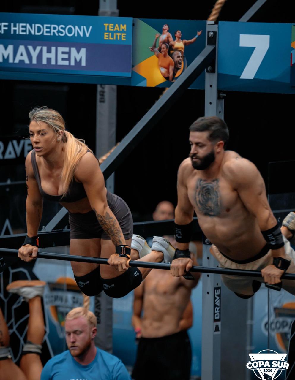 Bruna Lipinski e Donimar Rodrigues competindo lado a lado na Copa Sur 2026